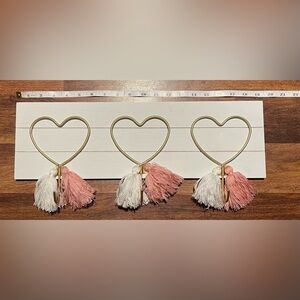Hearts wood wall decor